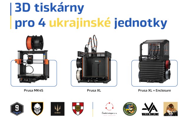 Pomohli jste přispět na 3D tiskárny pro ukrajinské vojáky
