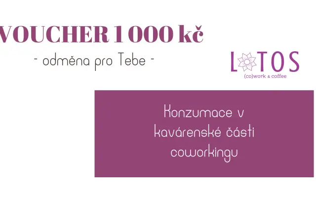 Voucher 1000 Kč do kavárny